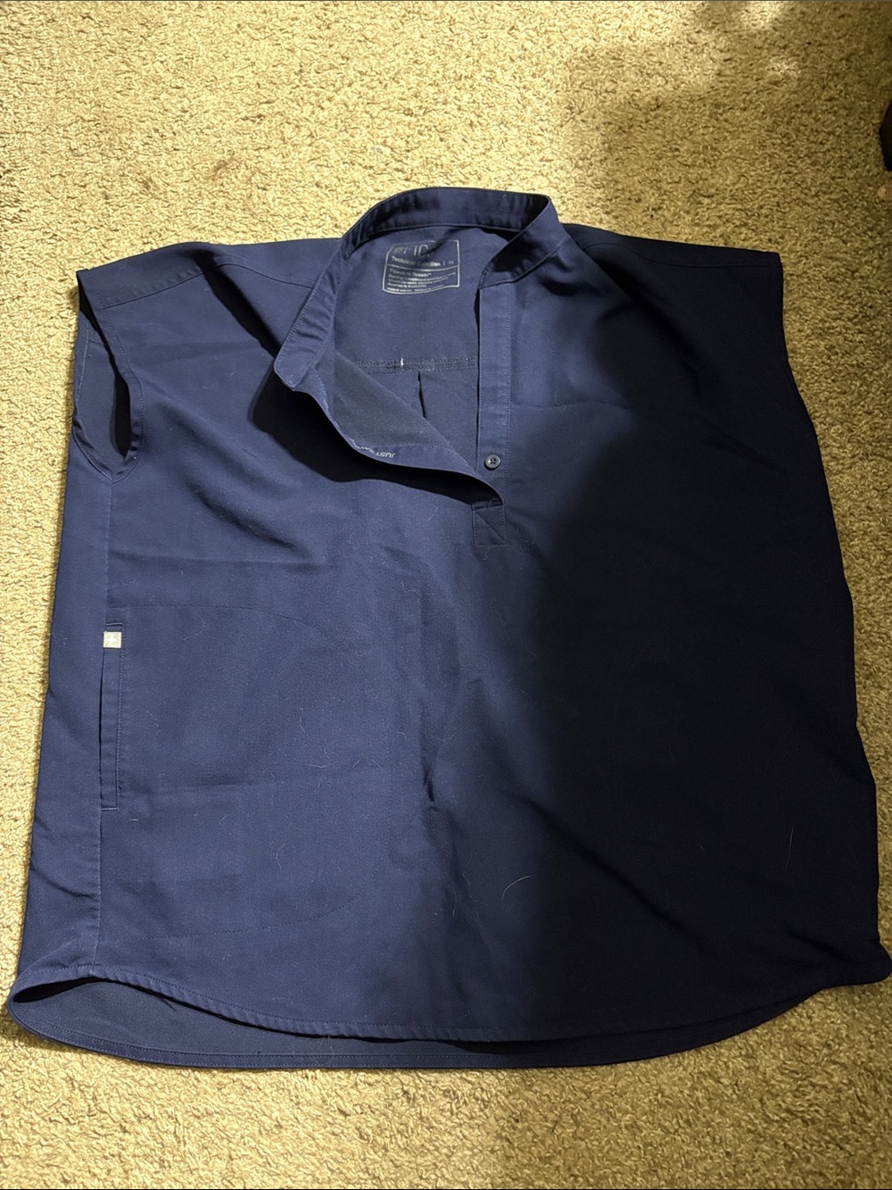 Figs Rafaela Scrub Top Navy Blue Size Medium
